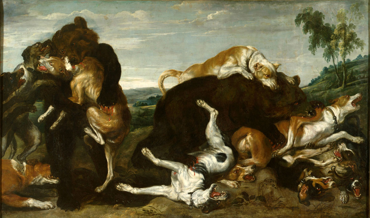 Chasse aux ours ; Combat de chiens et d'ours (autre titre)